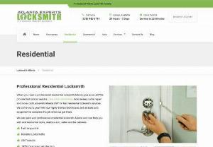 Residential Locksmith Atlanta | Atlanta Experts Locksmith - Residential Locksmith Atlanta Provides Lockout Srv,  Lock Change,  Rekey,  Repair & More! Call Locksmith Atlanta For You Home Locksmith Needs At (678) 942-6714
