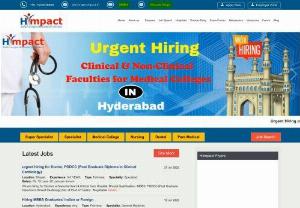 Hi Impact Consultant Pvt Ltd - Hi Impact Consultant is India's Largest Recruiter of Doctors,  provides health care staffing services to the Hospitals,  Medical Colleges and Diagnostic Centres across the nation.