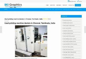 Used printing machine dealers in Chennai,  Tamilnadu,  India - Get the business details of Used printing machine dealers in Chennai,  Tamilnadu,  India. Call us for best price