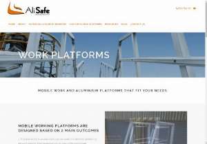 Mobile Work and Aluminium Platforms That Fit Your Needs | Alisafe - We have a variety of working platforms,  including mobile work platforms & aluminium work platforms. Contact us to find our more - 1800 895 772!
