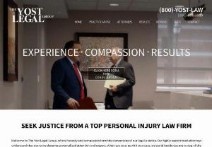The Yost Legal Group - The Yost Legal Group has substantial experience representing the rights of people harmed by the negligence of others. Whether an injury or death occurs due to a defective product,  a medical mistake or a serious accident,  we work hard to secure the maximum compensation for our clients.