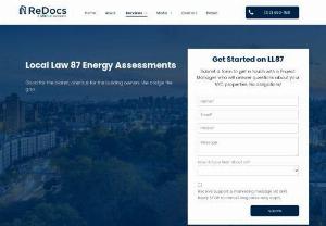 NYC Local Law 87 Energy Complianc | NYC | Redocs - NYC Local Law 87 can be both onerous and useful.  Redocs is a registered Department of Buildings agent, authorized to conduct and submit Local Law 87 assessments. We are one of the leading providers of this service having done hundreds of projects in the short time since the law came into effect in 2013. 