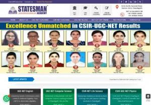 Ugc Net Coaching in Chandigarh, Computer Science, Life Science, English - Statesman is a best coaching institute for ugc net computer science, ugc net English, csir net life sciences, physics, chemistry, commerce and management. Enroll Today. 100% success rate. Best faculty with more than 10 years of exp. Call 9780040991