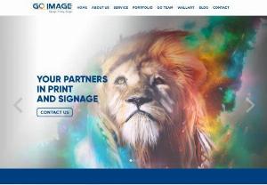 Go Image - We do Flyers,  Posters,  Stickers,  Banners,  Aframes,  Car Wraps,  Business Cards and much more.