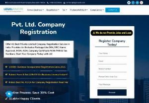 Private Limited Company - Private limited company registration in Delhi,  Gurgaon and other cities at best prices. LegalRaasta is online CA / agent for pvt ltd company registration.