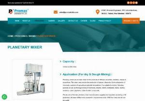 Planetary mixers mumbai - Planetary mixers consist of a double blade with a high speed dispersion blade. Intimate & homogeneous mixing of products is achieved by planetary motion of beaters & centrally located high speed dispersion blade for vacuum jacketed mixer units.