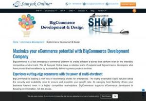 BigCommerce Development & Design Services Company India - Samyak Online is a certified BigCommerce Development Company for BigCommerce  Design Services, BigCommerce SEO & store setup at best price.