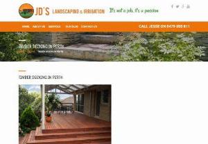 Timber Decking Perth with JDsLandscaping - Timber Decking is a Perth based Timber Decking company who provide Timber Decking design, construction and maintenance services with JDs