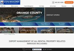 
    Orange County Property Management | Utopia - Looking for a quality Orange County property management company? We are experts in Orange County property management since 1994. Managing homes, condos, apartments, commercial and office buildings.