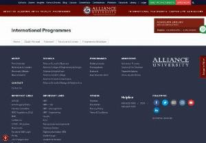 Admissions open for UG and PG Programs @ Alliance University - Alliance University is a renowned university of higher learnPrograms offered by University: Alliance School of Business,  Alliance College of Engineering and Design,  Alliance School of Law,  Alliance College of Arts and Humanities,  Alliance College of Science,  Alliance College of Medicine and Dentistry,  Alliance College of Education and Human Services,  Alliance School of Health Sciences and Alliance College of Media and Communications.