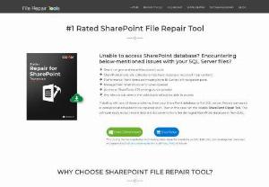 SharePoint Server Repair Tool - Sharepoint server repair tool repairs corrupt sharepoint files and recover all the data in a safe and secure location. Free download sharepoint repair tool to fix related issues and errors easily.