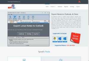 Export Notes - ESoftTools experts designed Notes export to Outlook utility which is perfect solution to export Notes database into MS Outlook. Through this technically advanced application,  successfully export lotus Notes to PST,  EML and MSG format.