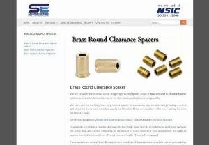 Brass Round Clearance Spacer - Owing to our well-developed manufacturing unit and immense knowledge,  we are occupied in offering an utmost quality Brass round clearance Spacers.