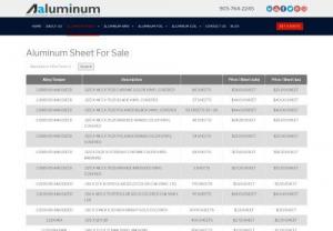 Authorized Online Store In Canada To Buy Aluminum Sheet Metal - Aaluminum Sheet & Wire,  Ontario is the authorized wholesalers of premium aluminum sheet metal brands in Canada. The store stocks and supplies the complete range of aluminum metal sheets including the white painted aluminum sheets. The store is known in Canada for offering the most competitive 4x8 aluminum sheet prices.
