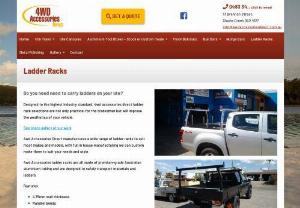 Ladder Roof Rack - 4WD Accessories Direct specialises in 4x4 nudge bars,  bull bars,  aluminium ute trays,  rear bumpers,  suspension,  custom made ute canopies,  ladder roof rack,  and many more four wheel drive accessories and products.