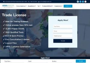 Trade License - Trade License is a certificate which grants us permission to carry on particular trade. You can register Trade License through Legalraasta and can save up to 50% of Ca charges.