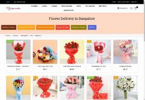 Send flowers to Bangalore, Online flower delivery in Bangalore - Use BloomsVilla to send flowers to Bangalore. Same day delivery as well as midnight delivery available.