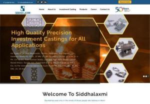 Investment Castings,  Precision Casting Companies in Pune - Siddhalaxmi Engineers is one of the leading companies in investment casting,  precision casting,  precision machining,  and ferrous investment casting in Pune,  India.