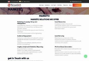 Best-in-class Marketo Consulting services | RichestSoft - RichestSoft a leading name in the marketing automation offers marketo consulting services. Marketo is a cloud based marketing automation software which enables marketers to target and engage customers and prospects.
