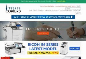 Office Copier Toronto - Buy New,  Refurbished or Off-Lease photocopiers at Toronto Copiers. Lowest Priced Toronto Copier Sales - New,  Used & Refurbished! Call Us at 1-877-437-5364 / 905-326-2886