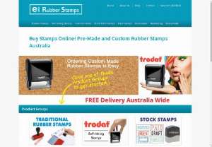 Ecom Rubber Stamps Australia - We are Australia's leading supplier of a full range of custom rubber stamps and supplies. Self inking stamps,  date stamps,  numbering stamps and more. Design online to your specifications. Free delivery throughout Australia.