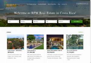 RPM Real Estate Costa Rica - RPM Real Estate provides all types of luxurious properties like houses,  condominiums,  lands,  lots,  commercials on the beaches of Tamarindo and Langosta,  Costa Rica.