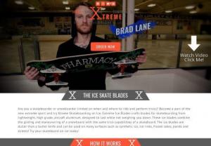Xtreme Ice Blades - Xtreme Ice Blades Made of lightweight, high grade, airplane aluminum that can be easily converted to work with your current skate trucks.