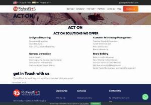 Act-On Marketing Automation | RichestSoft - RichestSoft provides Act-On software services for marketing automation platform built to help you deliver an outstanding experience for your customers.