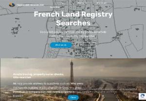 Land Registry and Title Searches in France - French Land Registry records retrieval,  getting copy title deeds for French properties,  records of mortgages and charges over French property,  find out who owns a given property in France,  name-based French land registry searches,  assets tracing.