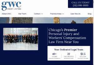 Goldberg Weisman Cairo Personal Injury Lawyers - Need a personal injury lawyer in Chicago? The team of personal injury attorneys at GWC has experience with slip and fall,  workplace accidents,  car accidents,  and wrongful death suits. If you believe you may have a case don\'t hesitate to call - your case evaluation is completely free.