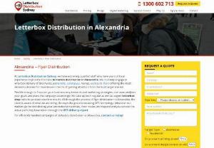Letterbox Distribution Alexandria | Flyer Distribution Alexandria | Drops Distribution Alexandria - LDS provides a wide range of letterbox distribution, letterbox delivery, letterbox drop in Alexandria. Call us @ 1300 602 713.