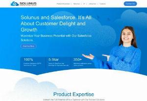 Salesforce App Development In Texas - Solunus,  Inc. Is a global IT services and cloud computing company head quartered in Dallas focusing on helping companies to leverage cloud technology.