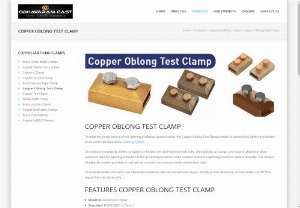 Copper OBLONG TEST CLAMP - We at copper earthing Accessories provides all earthing and lightning protection system such as Copper oblong test clamps as per the customer\'s needs and requirements.