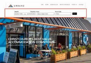 Urbanz Accommodation Christchurch - Urbanz Accommodation Christchurch is a new 170 bed accommodation centre with rooms from $35 per night, located in the heart of the Christchurch CBD