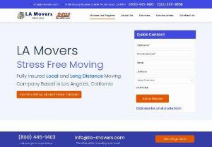 Los Angeles Movers | (800) 445-1403 | LA Movers - Choose Los Angeles Movers! Here at LA Movers, we specialize in residential and commercial moving, furniture assembly and cubicle installation as well as receiving and white glove delivery. Contact best movers Los Angeles, Ventura, San Bernardino, Orange and Riverside have to offer for a free quote.