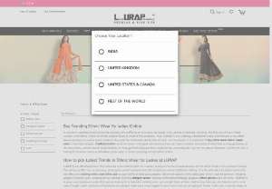 Women Ethnic Wear - LURAP is the renowned online fashion portal which has brought the innovative concept of custom clothing for women of all sizes. The website offers an extensive variety in women\'s fashion,  with the trendiest collection of skirts,  dresses,  tops,  bottoms and ethnic wear. All the dressing options come in standard sizes or can be customized to the measurements shared by the buyer. High product quality,  attractive discounts and offers,  excellent services,  easy shipping.