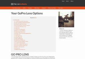 GoPro Lenses - GoPro,  now synonymous with action-oriented cameras,  is the favorite lifestyleaccessory of many,  allowing photographers and videographers of all levels to produce a fantastic working product.