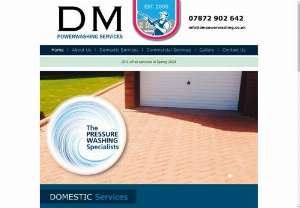 DM Powerwashing Services - DM Powerwashing is a domestic and commercial powerwashing company based in Glasgow,  Scotland. The company provides a powerwashing service throughout central Scotland.