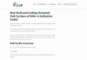 Best Wall and Ceiling Mounted Pull Up bars of 2017- Top bars compared - Wall mounted pull up bar or ceiling mounted pull up bar- which one is best? This question comes up when you are in the process of setting up a home gym. Pull up bars are the best upper body workout tool at home as they give you a complete workout using our own body weight.