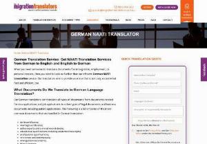 German Translations Services: Certified German to English Translators - We are a team of NAATI certified German translators offering translation services in German to English and English to German language translation online.