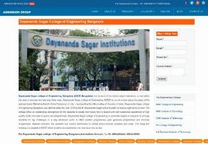 Dayananda Sagar College of Engineering, Bangalore | DSCE - Admission, Fee Structure, NRI Quota, Management Quota, Direct Admission -  Get details of Dayananda Sagar College of Engineering Bangalore Admission, Fee Structure, NRI Quota, Management Quota, Direct Admission in this website for coming academic year.