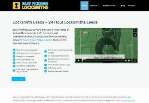 Easy Pickings Locksmiths Leeds - Professional and friendly locksmith Leeds covering all aspects of locksmith work from changing locks the lockouts. Contact your local mobile locksmith Leeds today.