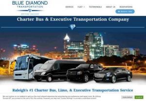 Charter Bus Raleigh NC - Blue Diamond Transportation is Raleigh's #1 Charter Bus,  Limo,  and Executive Transportation Service company serving Raleigh,  NC and surrounding North Carolina areas with professional transportation services.