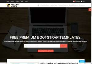 Bootstraplayouts: Free Fully Responsive Website Tempaltes 2020 - bootstraplayouts.com is providing free premium bootstrap templates. we are offering in many categories personal portfolio, resume, cv, business, tour, travel, flight, car, agency, real estate, restaurant, hotel html5 templates.