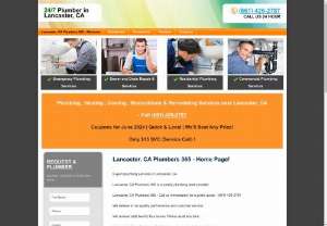 24/7 Plumber in Lancaster, CA - $15 SVC Plumbing - Plumber in Lancaster, CA - Only $15 SVC | Best Plumbing Services in Lancaster, CA | Special Coupons for August 2021 - Call (661) 426-2787