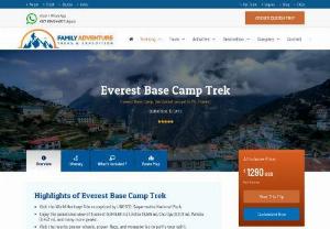 Everest Base Camp Trek - Mt. Everest is 8848m. Top of the world and main popular trekking destination in Nepal.