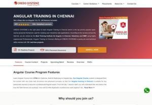 Best IT Training in chennai - Credo Systemz - Credo Systemz is the best angularjs tarining in chennai. We are providing various It Trainings.