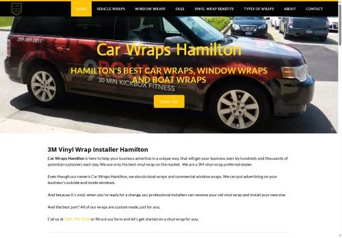 Screenshot of Car Wraps | Truck Wraps | Boat Wraps | Window Wraps | Hamilton ON