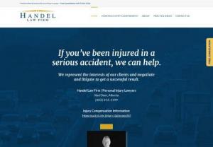 Handel Law Firm - Handel Law Firm serves Personal Injury cases in Alberta since 2001,  with offices in Calgary,  Edmonton & Red Deer
