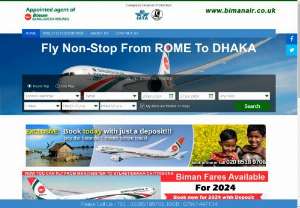 Biman Air - Biman Air offering cheap flights to Bangladesh including both Business and Economy class. It specializes in flights to Bangladesh and ensure reliability,  confidence,  fair pricing which increases our clients globally. In return,  we give them even more discounts throughout the year.